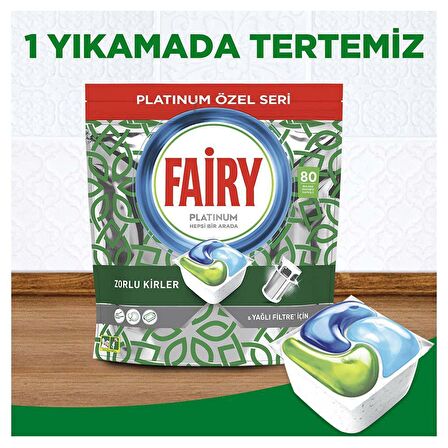 Fairy Platinum 160 Yıkama Tablet Bulaşık Makinesi Deterjanı 2x80 Adet 